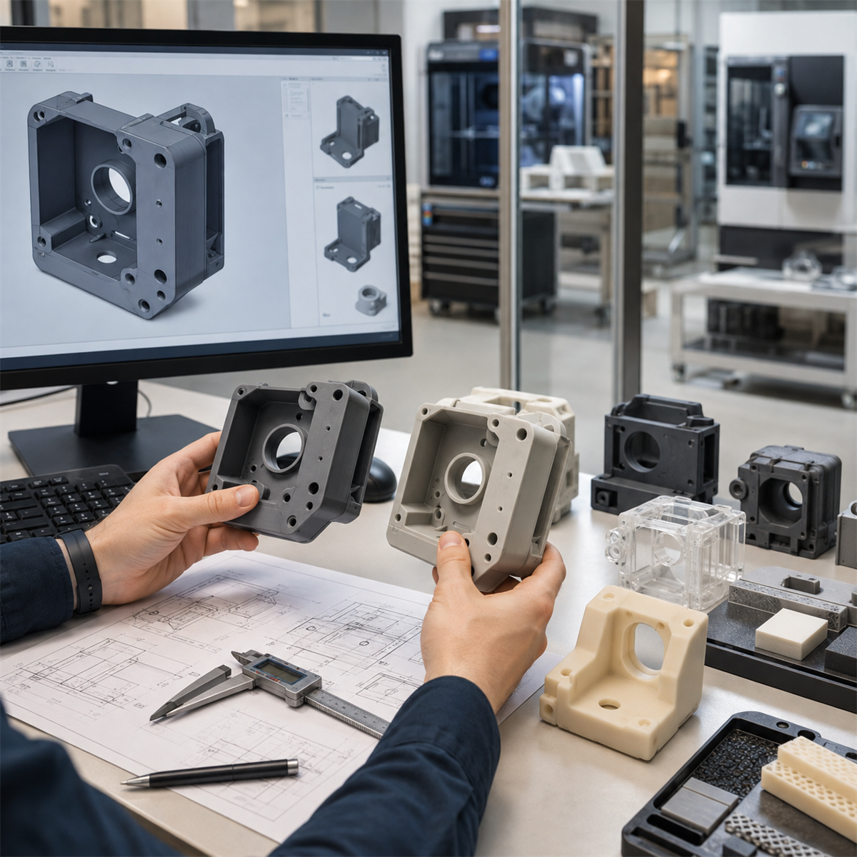 CAD design iteration and prototype review