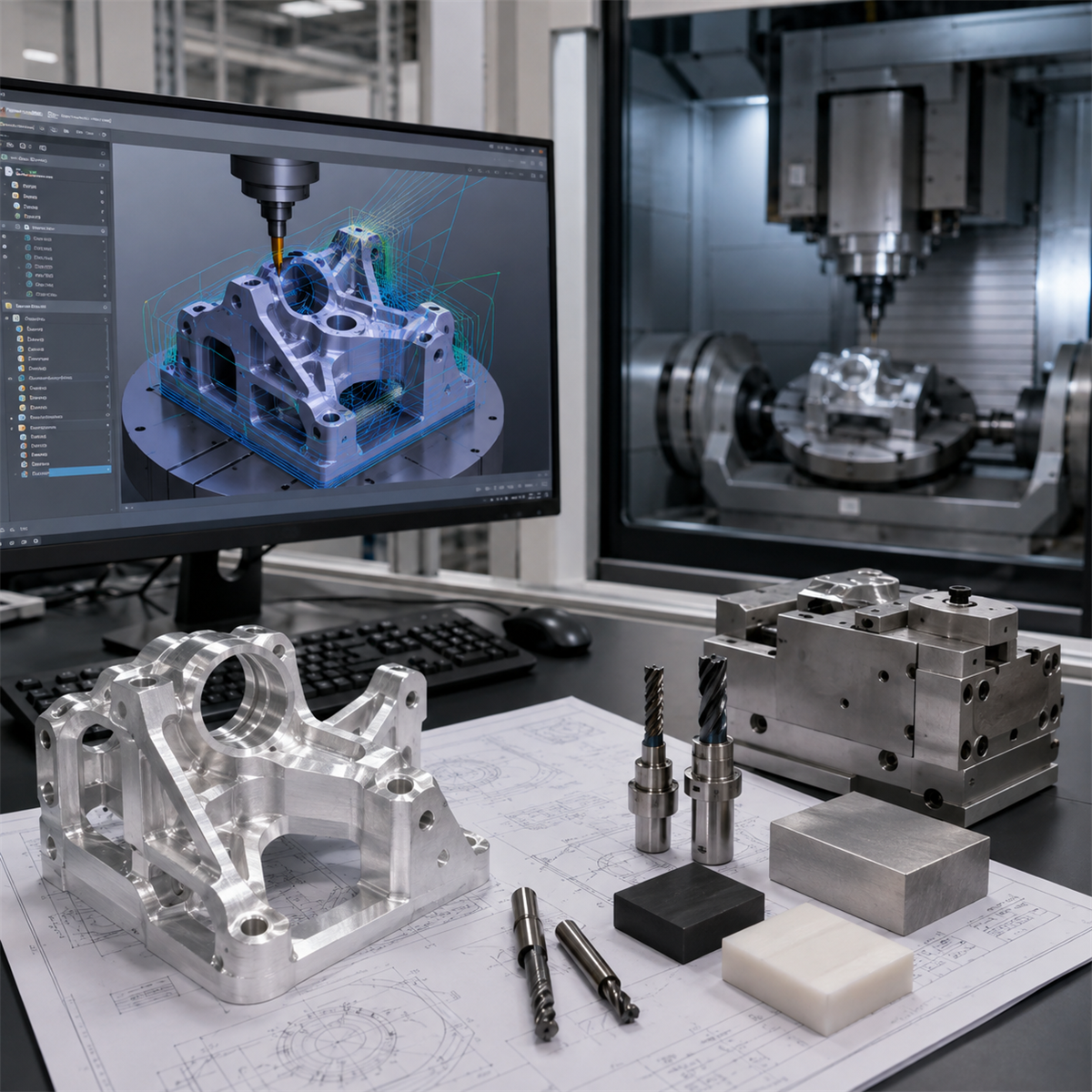 CAM programming and process planning visual